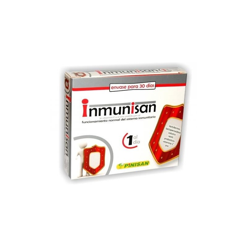 INMUNISAN · 30 CÁPSULAS · PINISAN 2 cajas