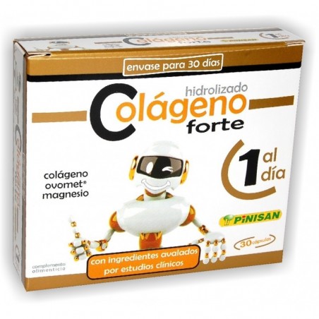 COLÁGENO HIDROLIZADO FORTE · 30 Cápsulas · Pinisan 2 Cajas