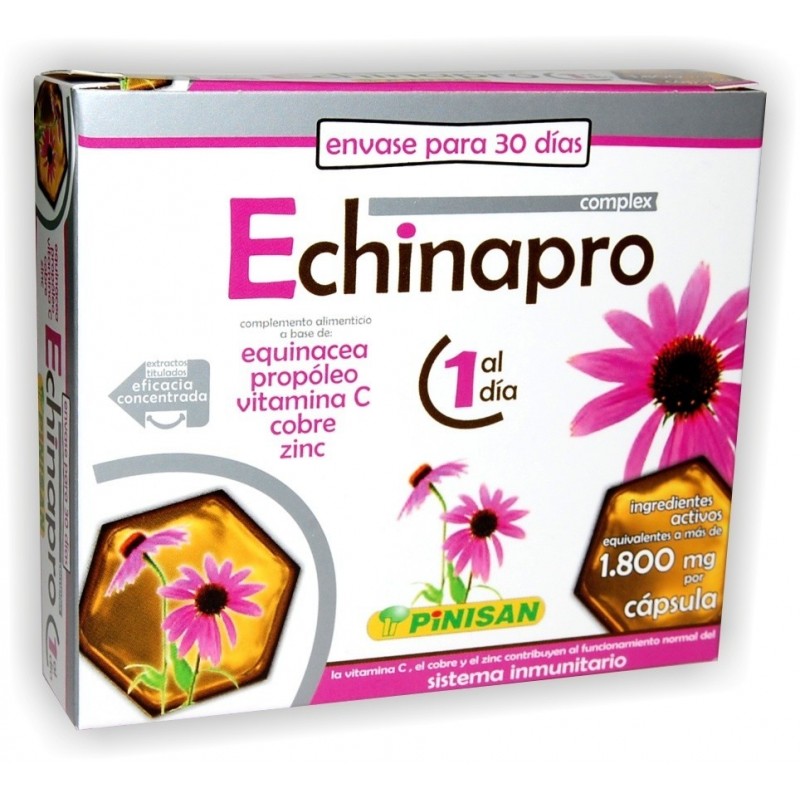 ECHINAPRO · 30 Cápsulas · Pinisan 2 cajas