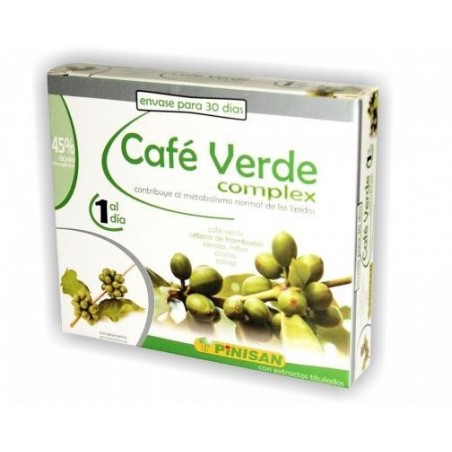 CAFE VERDE COMPLEX · 30 Cápsulas · Pinisan