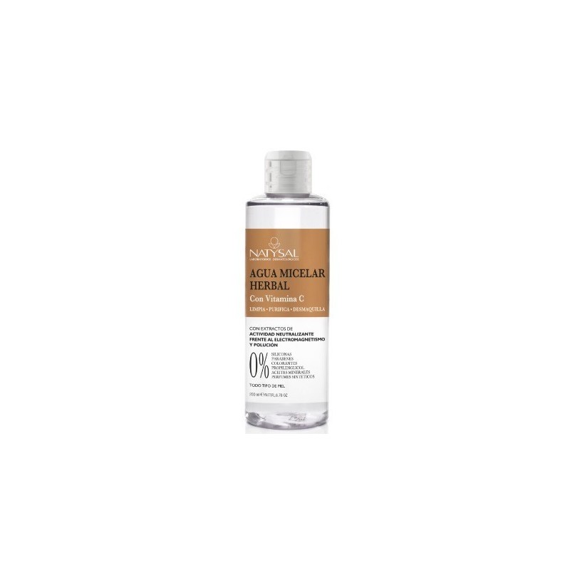 Agua Micelar Herbal con Vitamina C Natysal 200 ml