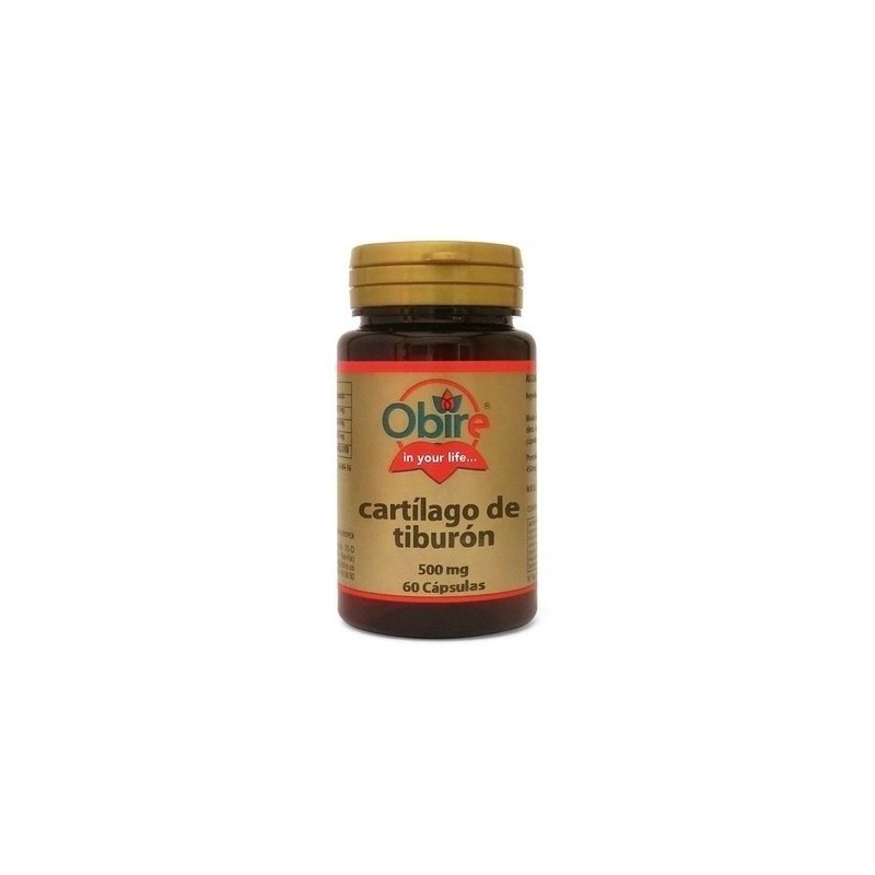 Cartílago de tiburón  500 mg · 60 cap cápsulas · Obire
