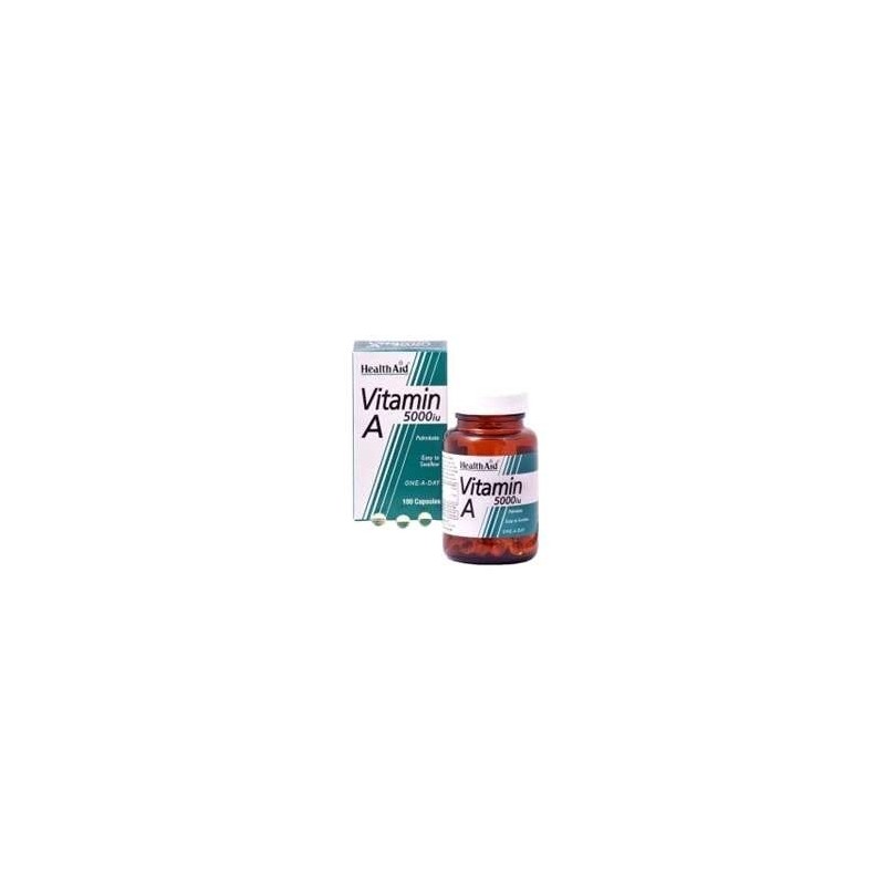 Vitamina A 5000 UI · 100 Cápsulas · Healt Aid