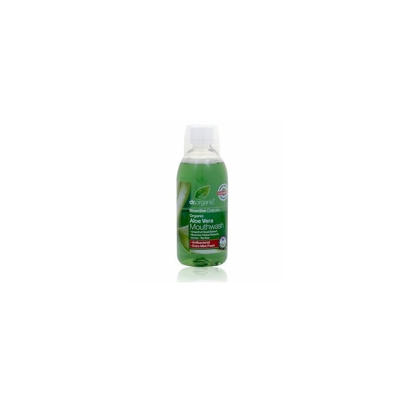 Enjuague Bucal de Aloe Vera Organico · 500 ml · DR.ORGANIC