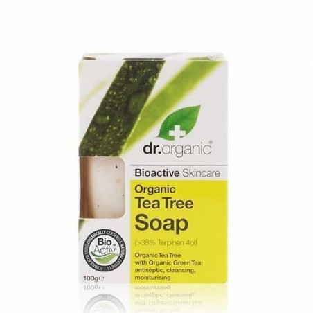 Jabon Arbol del té · 100 GRAMOS · DR. ORGANIC