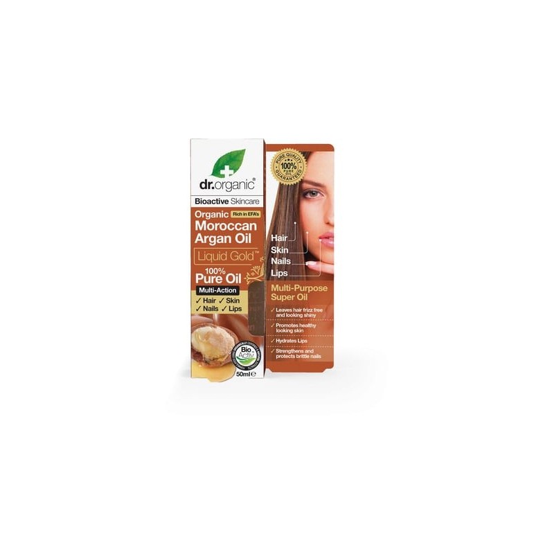 Dr Organic · Aceite De Argan Facial Antiedad · 30 Ml.