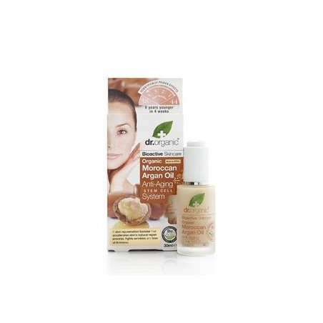 Dr. Organic · Anti Edad con células Madre de Aceite de argán Marroqui Orgánico · 30 ml