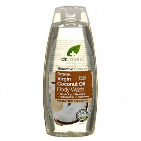 Dr Organic Gel de Baño de Aceite de Coco Virgen - 250ml