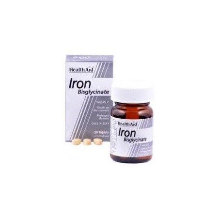 Hierro 30 mg · 30 comp · Health Aid