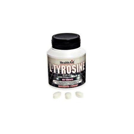 L-Tyrosine 550 mg · 60 tabletas · Health Aid