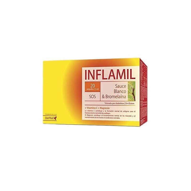 INFLAMIL · 20 AMPOLLAS · DIETMED