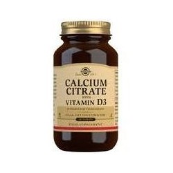 CITRATO DE CALCIO CON VITAMINA  D · 60 COMPRIMIDOS · SOLGAR