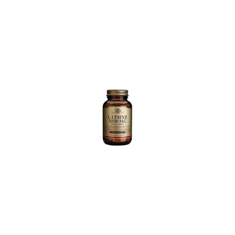 L-LISINA 1000MG · 50 COMPRIMIDOS · SOLGAR