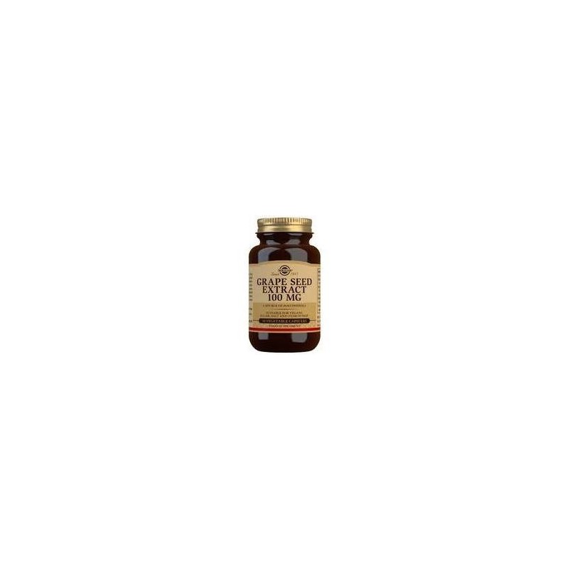 ESTRACTO DE SEMILLA UVA 100MG · 30 COMRPIMIDOS · SOLGAR