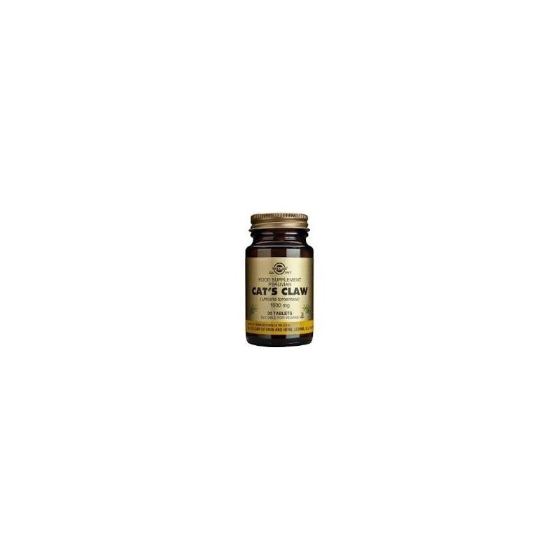 UÑA GATO CATS CLAW (uncaria tom) 1000MG - 30 COMPRIMIDOS -SOLGAR
