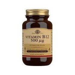 VITAMINA B12 (cianocobalamina) 500MCG - 50 CAPSULAS -SOLGAR