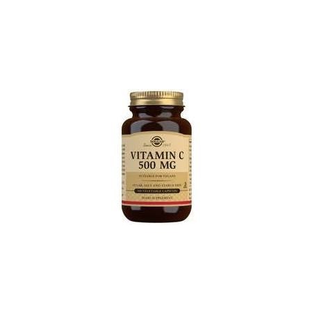 VITAMINA C 500 MG · 100  VEGICAPS · SOLGAR