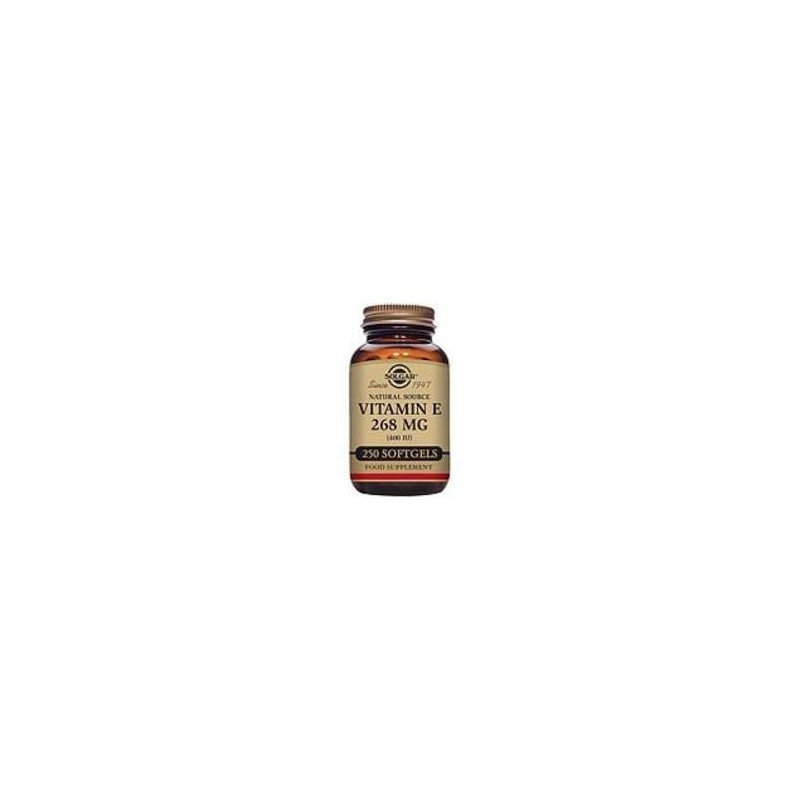 VITAMINA E 400IU (268mg) · 100 CAPSULAS BLANDAS · SOLGAR