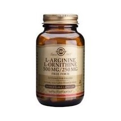 L-ARGININA/L-ORNITINA 500/250MG - 50VEGICAPS -SOLGAR