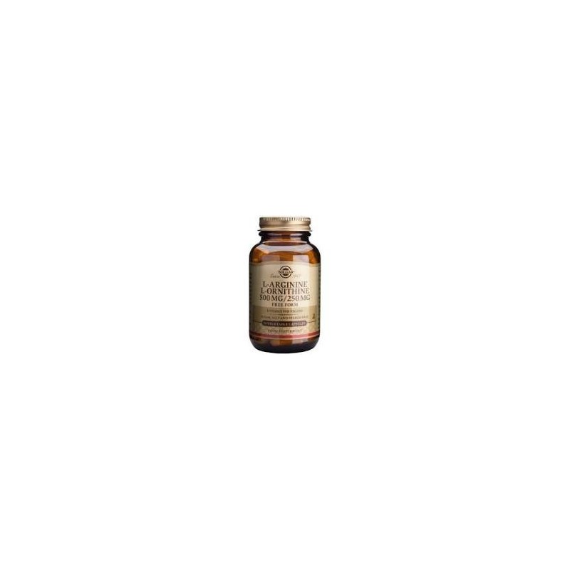 L-ARGININA/L-ORNITINA 500/250MG - 50VEGICAPS -SOLGAR