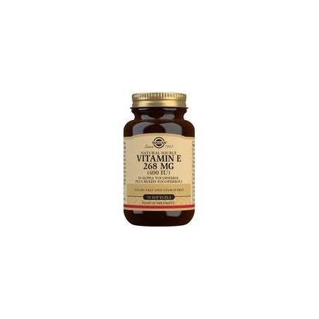 VITAMINA E 400IU (268mg) · 50 CAPSULAS BLANDAS · SOLGAR