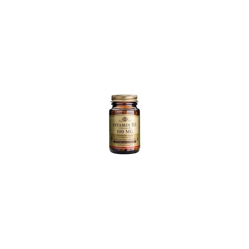 VITAMINA B1 100MG · 100 CAPSULAS · SOLGAR