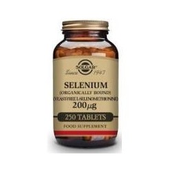 SELENIO 200mcg (sin levadura) 250 COMPRIMIDOS -SOLGAR