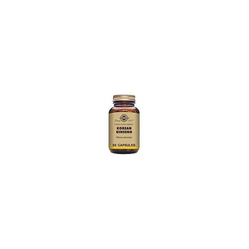 GINSENG COREANO · 50 VEGICAPS · SOLGAR