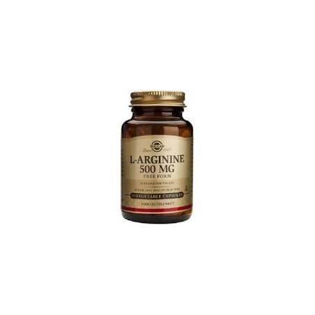 L-ARGININA 500mg · 50 VEGICAPS · SOLGAR