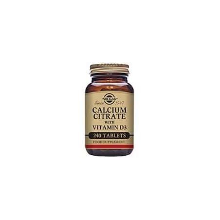CITRATO DE CALCIO con vitamina D 240 COMPRIMIDOS -SOLGAR