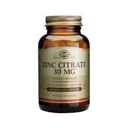 CITRATO DE ZINC 30 MG - 100 CAPSULAS -SOLGAR
