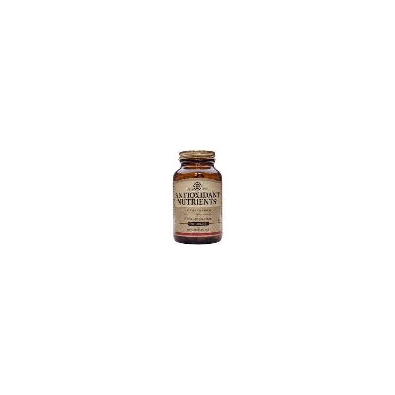NUTRIENTES ANTIOXIDANTE · 100 COMPRIMIDOS · SOLGAR