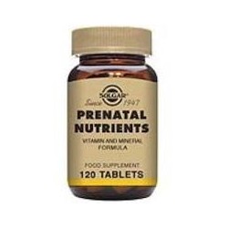 NUTRIENTES PRENATALES 120 COMPRIMIDOS -SOLGAR