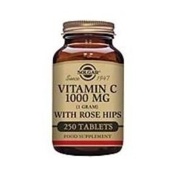 VITAMINA C 1000mg ROSE HIPS 250 COMPRIMIDOS -SOLGAR
