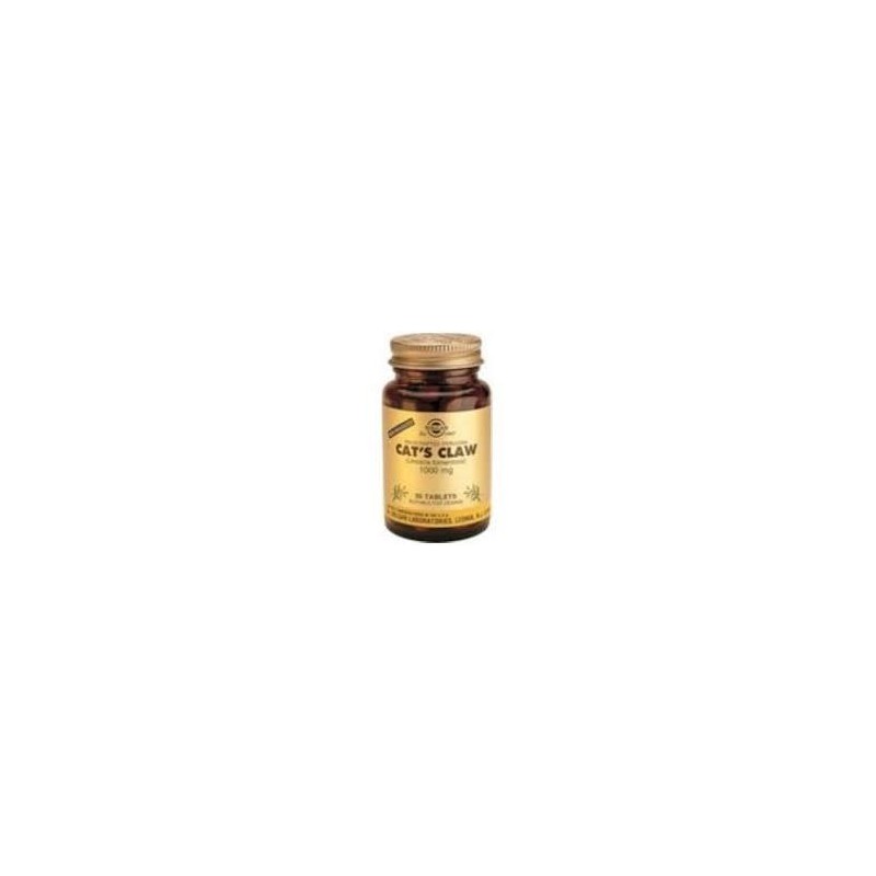 UÑA GATO CATS CLAW (uncaria tom) 1000MG · 90COMPRIMIDOS · SOLGAR