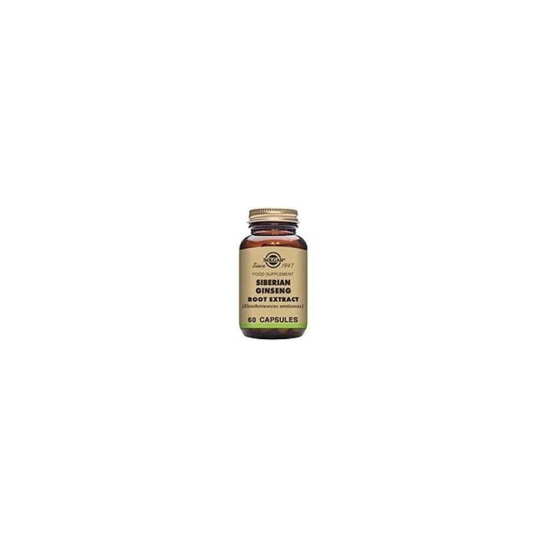 GINSENG SIBERIANO raiz (eleutherococcus) · 60 VEGICAPS · SOLGAR