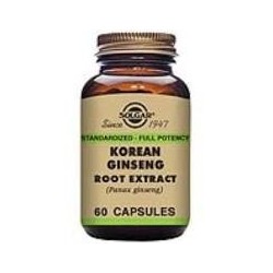 GINSENG COREANO-raiz-(panax ginseng ) 60 VEGICAPS -SOLGAR
