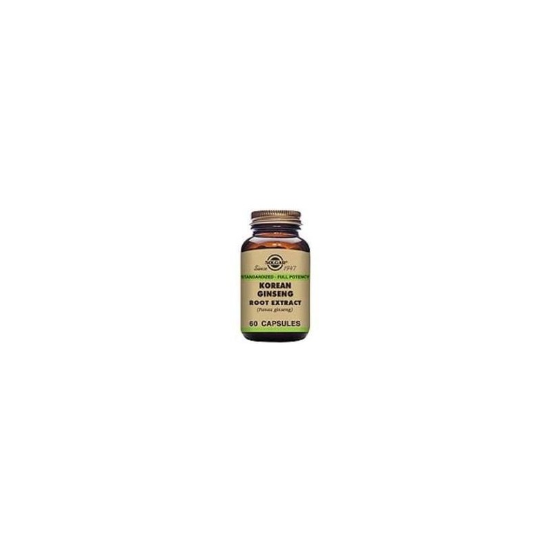 GINSENG COREANO raiz (panax ginseng ) · 60 VEGICAPS · SOLGAR