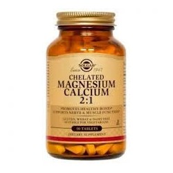 MAGNESIO CALCIO QUELADO 2:1 90 COMPRIMIDOS -SOLGAR