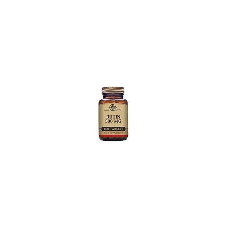 RUTIN 500 MG · 100 COMPRIMIDOS · SOLGAR