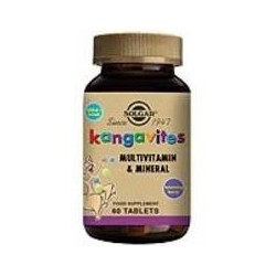 KANGAVITES MULTI frutas del bosque · 60 COMPRIMIDOS MASTICABLES · SOLGAR