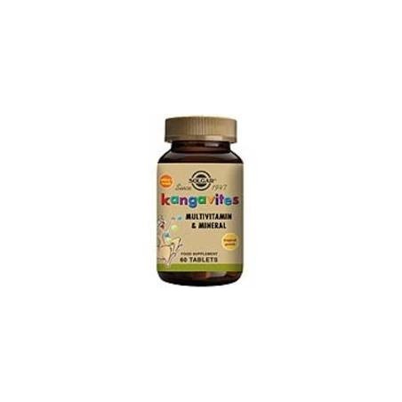 KANGAVITES MULTI frutas tropicales · 60 COMPRIMIDOS MASTICABLES · SOLGAR