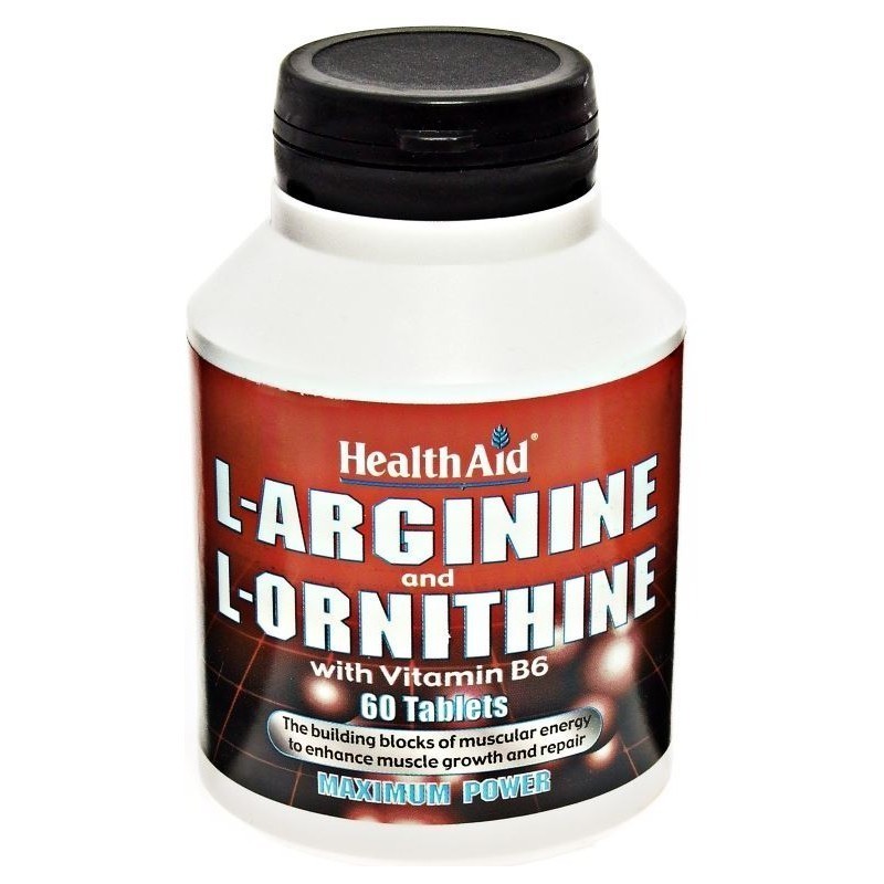 L-Arginina/L-Ornitina - 600 mg/300 mg - 60 comp - Health Aid