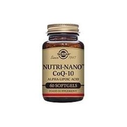 NUTRI-NANO COENZIMA Q10 con AC.ALFA LIPOICO · 60 PERLAS · SOLGAR