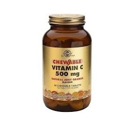 VITAMINA C 500mg. -NARANJA - 90 COMPRIMIDOS MASTICABLES -SOLGAR