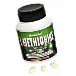 L-Metionina 550 mg - 60 comp - Health Aid