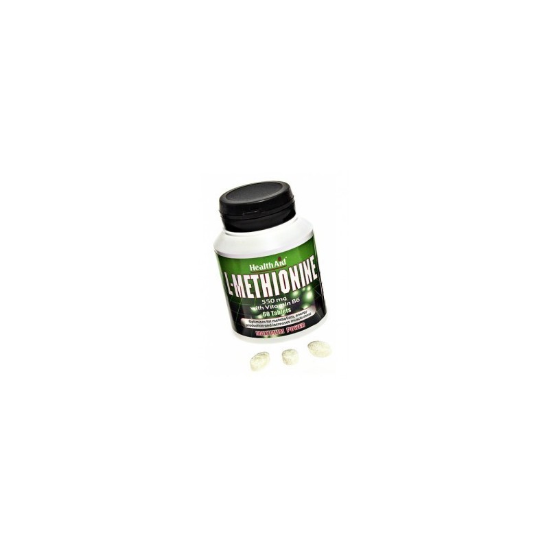 L-Metionina 550 mg - 60 comp - Health Aid