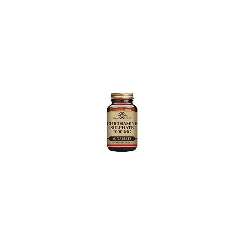 GLUCOSAMINA SULFATO 1000mg · 60 COMPRIMIDOS · SOLGAR