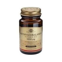 METILCOBALAMINA (VIT. B12 1000mcg.) 30 COMPRIMIDOS MASTICABLES -SOLGAR