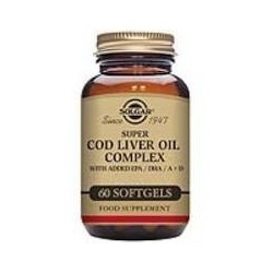 SUPER COD LIVER OIL COMPLEX 60 CAPSULAS -SOLGAR